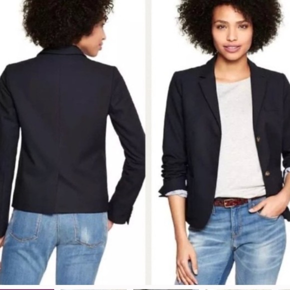 Gap Academy Blazer Classic Black School girl career work business casual - Picture 6 of 6